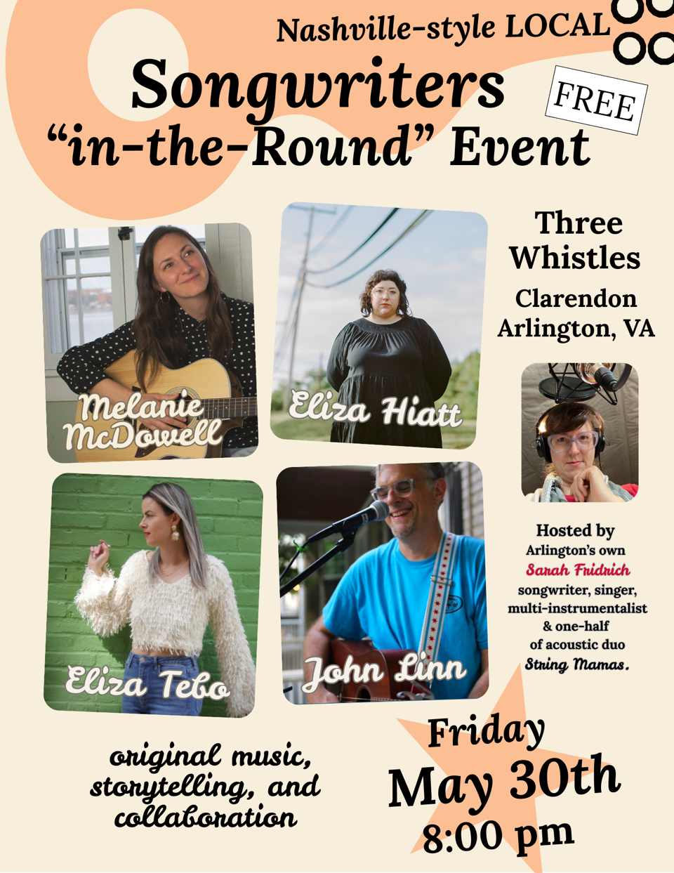 Songwriters-in-the-Round – Sara